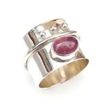 Attractive Silver Gemstone Ring    